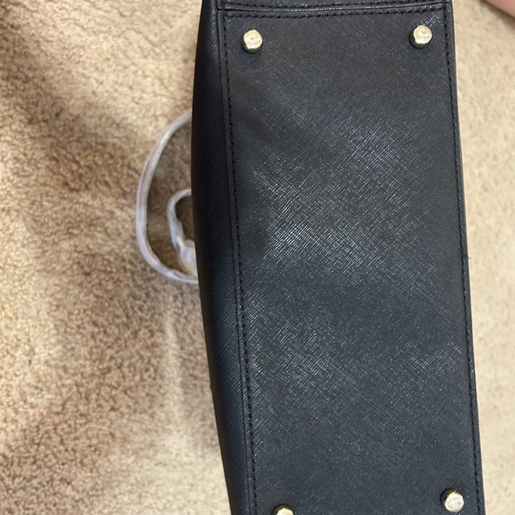 Kate Spade Black Leather Purse with gold hardware, NWOT - Picture 5 of 6